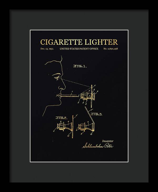 Cigarette Lighter Gold Patent Us2690498a