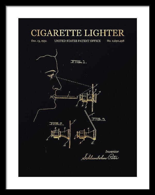 Cigarette Lighter Gold Patent Us2690498a