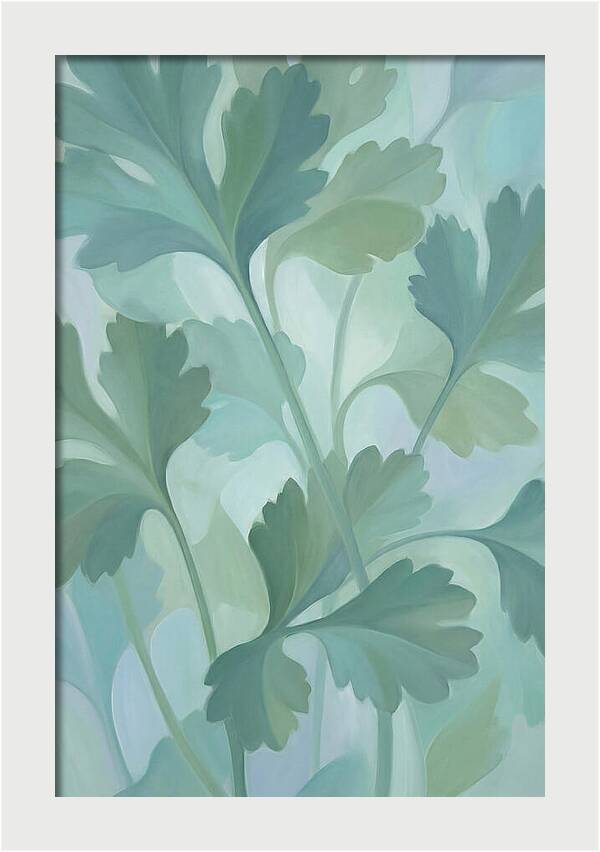 Cilantro Leaves In Soft Green