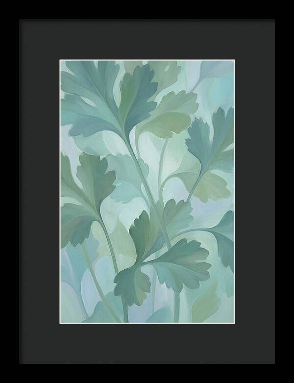 Cilantro Leaves In Soft Green
