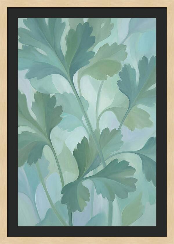 Cilantro Leaves In Soft Green
