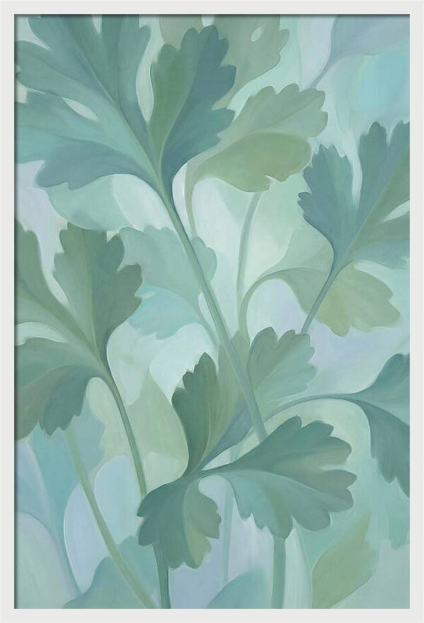 Cilantro Leaves In Soft Green