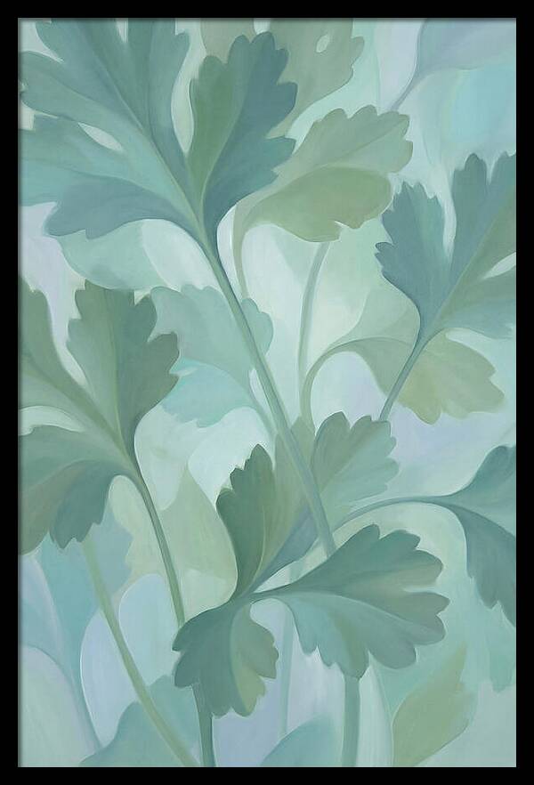 Cilantro Leaves In Soft Green