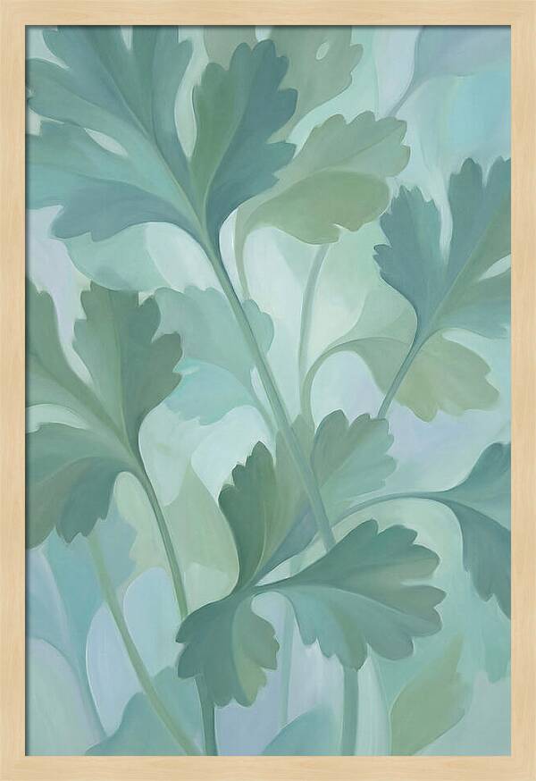 Cilantro Leaves In Soft Green