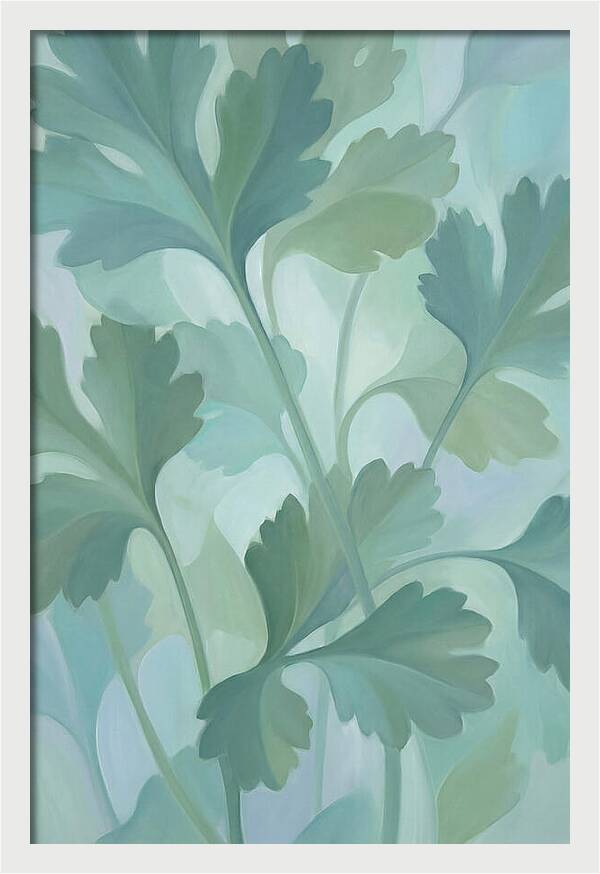 Cilantro Leaves In Soft Green