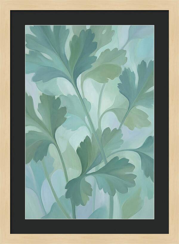 Cilantro Leaves In Soft Green