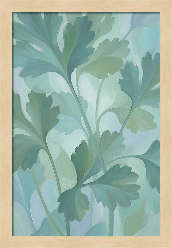 Cilantro Leaves In Soft Green