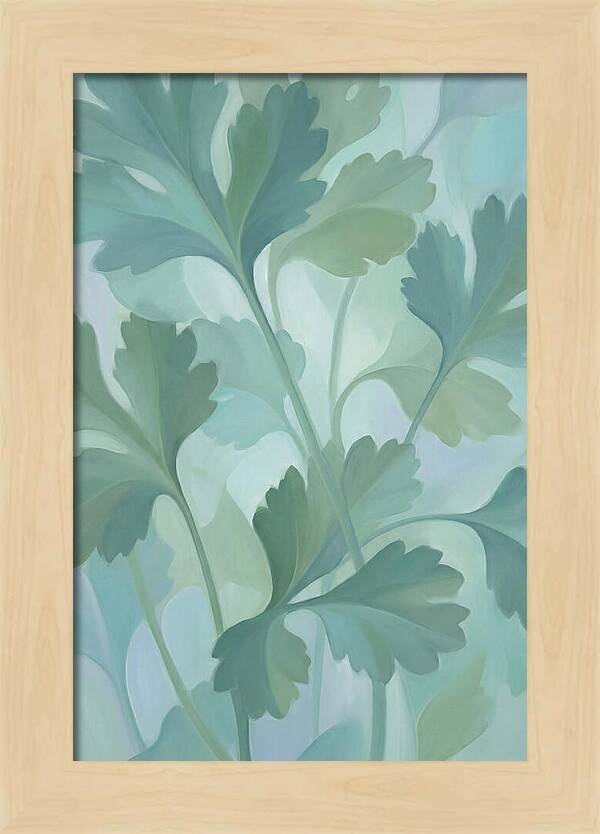Cilantro Leaves In Soft Green