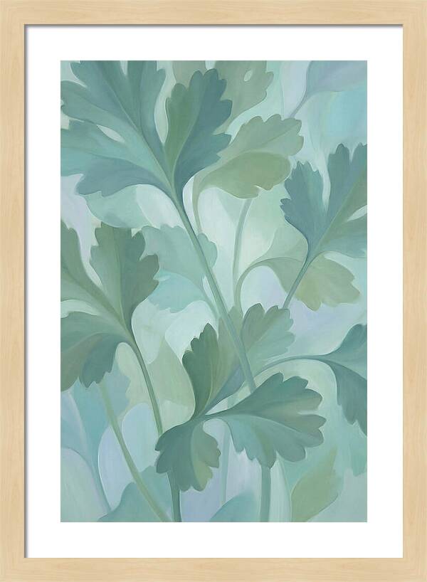 Cilantro Leaves In Soft Green