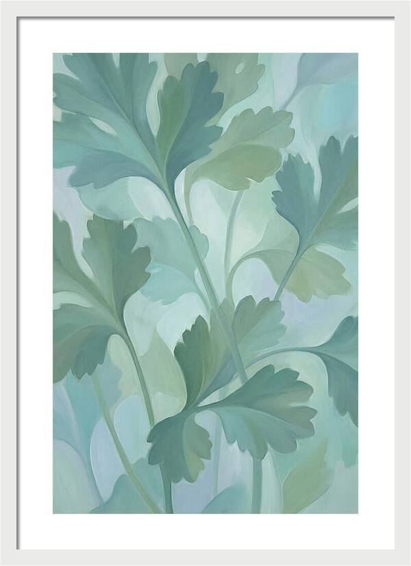 Cilantro Leaves In Soft Green
