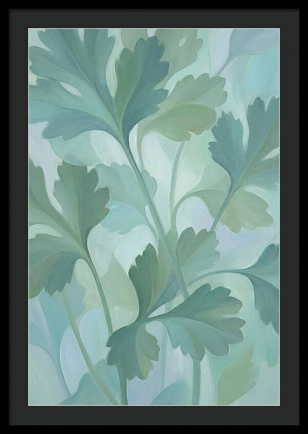 Cilantro Leaves In Soft Green