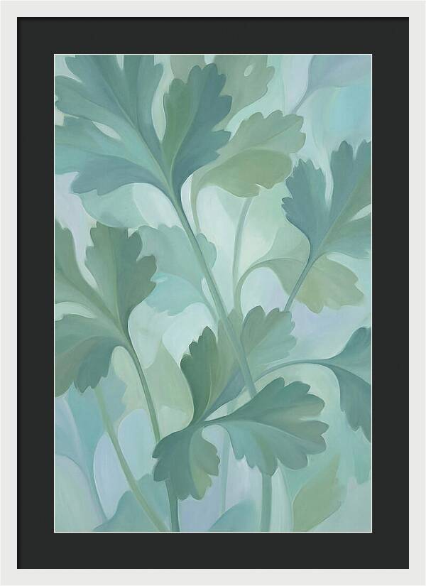 Cilantro Leaves In Soft Green