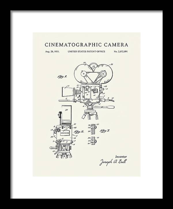 Cinematographic Camera Minimalist Patent Us2072091a