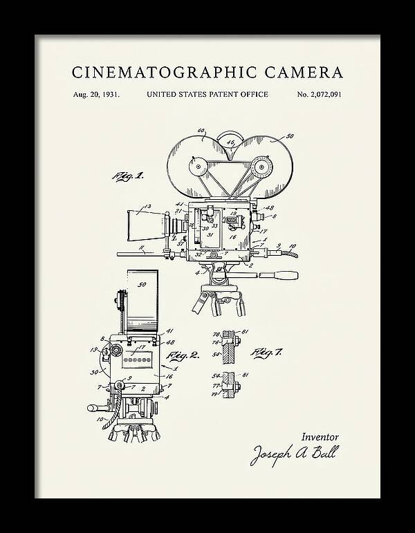 Cinematographic Camera Minimalist Patent Us2072091a