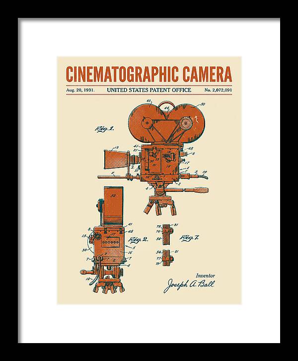 Cinematographic Camera Retro Patent Us2072091a