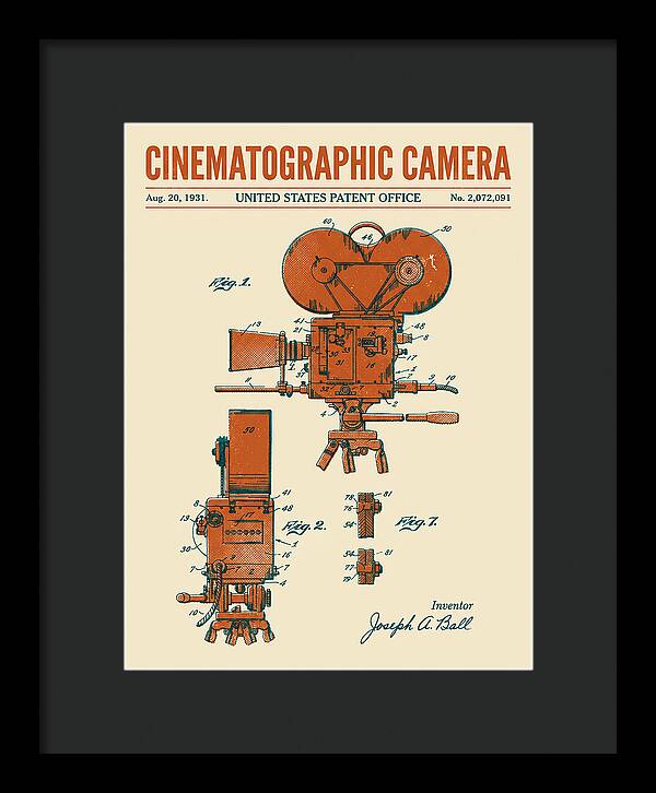 Cinematographic Camera Retro Patent Us2072091a