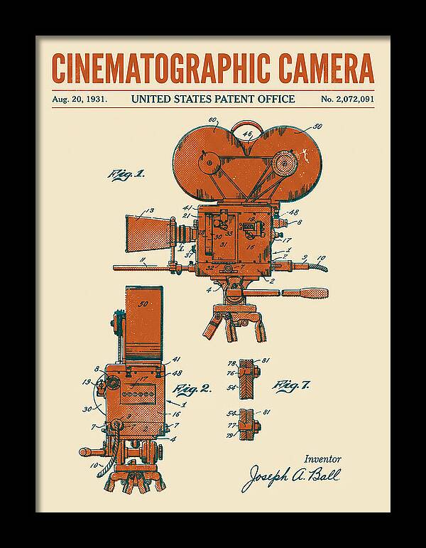 Cinematographic Camera Retro Patent Us2072091a