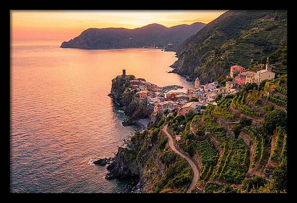 Cinque Terre Coastline At Sunset