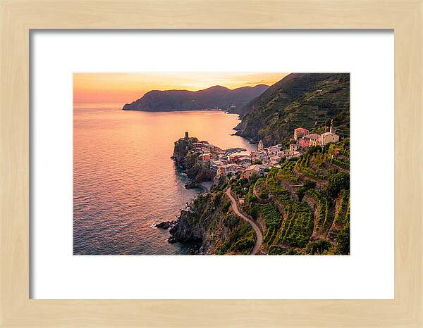 Cinque Terre Coastline At Sunset