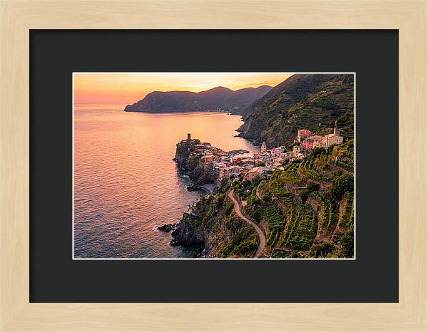 Cinque Terre Coastline At Sunset