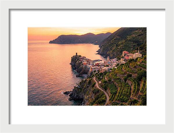 Cinque Terre Coastline At Sunset