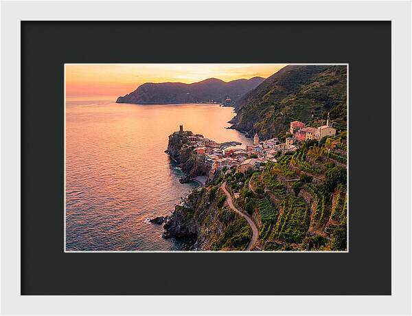Cinque Terre Coastline At Sunset
