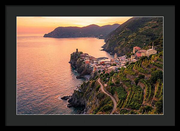 Cinque Terre Coastline At Sunset