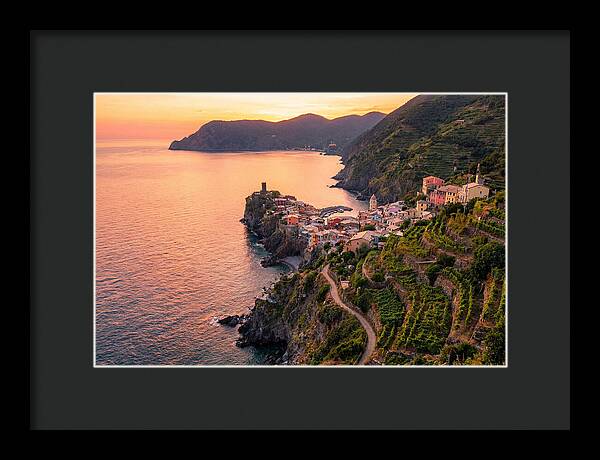Cinque Terre Coastline At Sunset