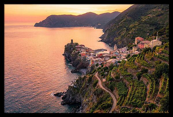 Cinque Terre Coastline At Sunset