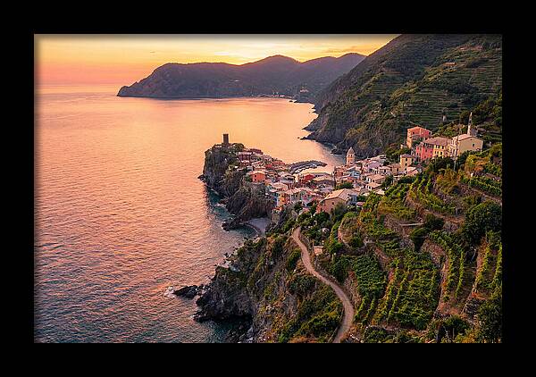 Cinque Terre Coastline At Sunset