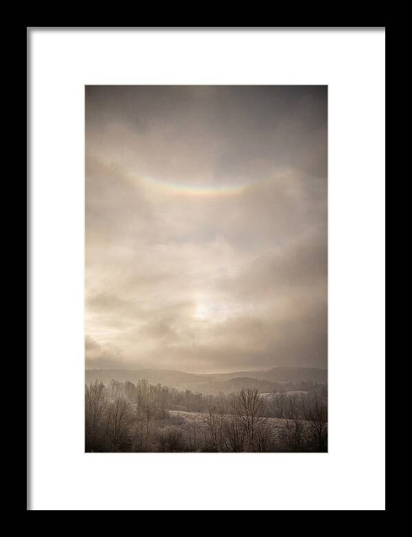 Circumzenithal Arc Over Frosty Landscape