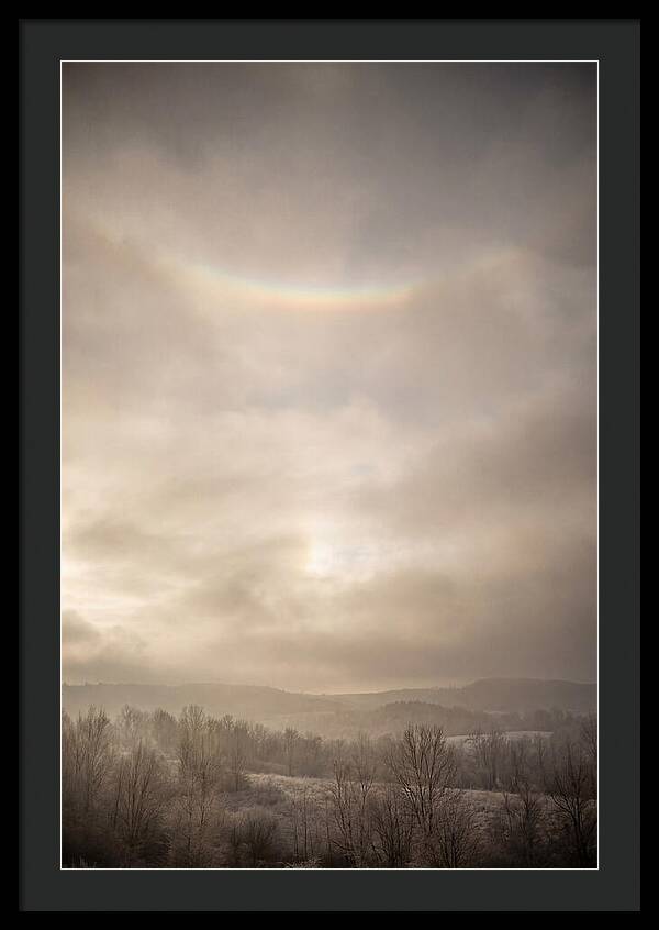Circumzenithal Arc Over Frosty Landscape