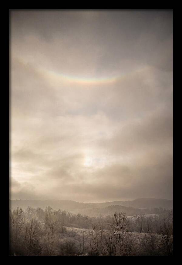 Circumzenithal Arc Over Frosty Landscape
