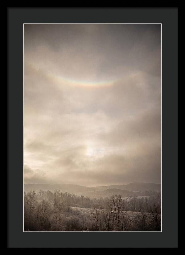 Circumzenithal Arc Over Frosty Landscape