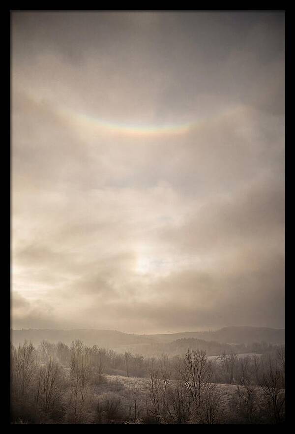 Circumzenithal Arc Over Frosty Landscape