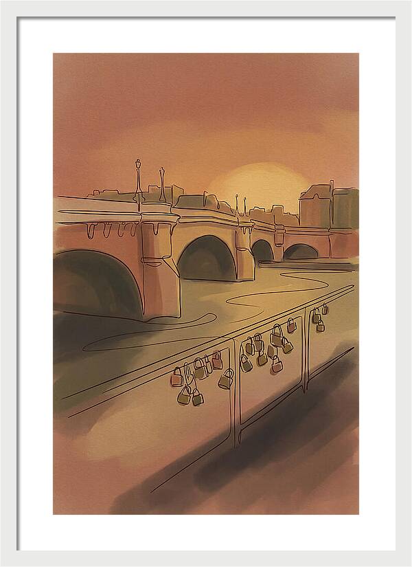 City Bridge At Sunset