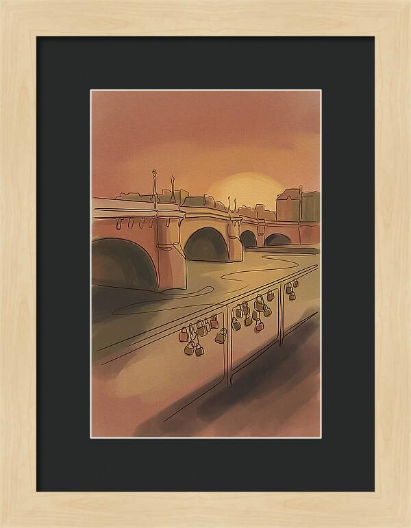 City Bridge At Sunset