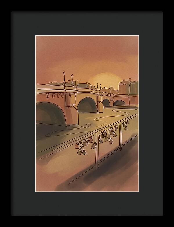City Bridge At Sunset