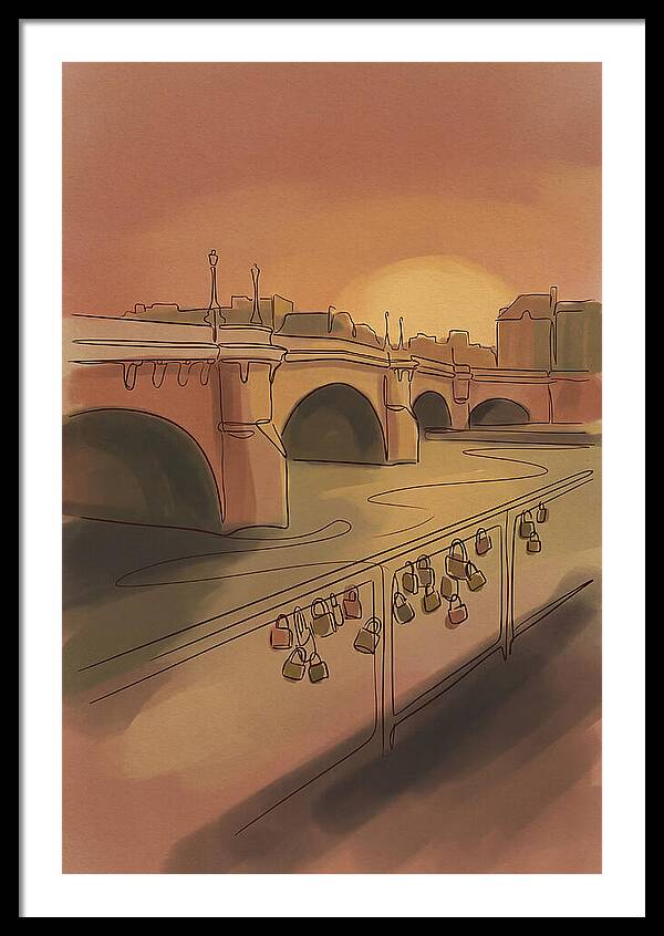 City Bridge At Sunset