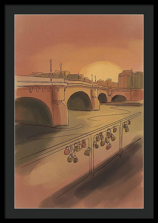 City Bridge At Sunset