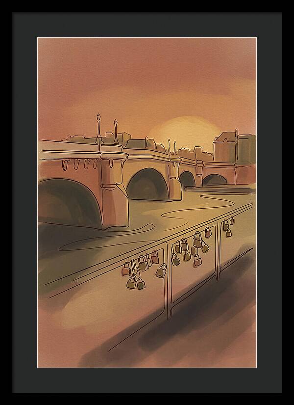 City Bridge At Sunset