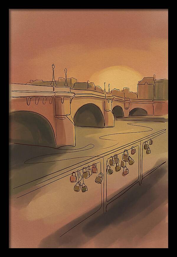 City Bridge At Sunset
