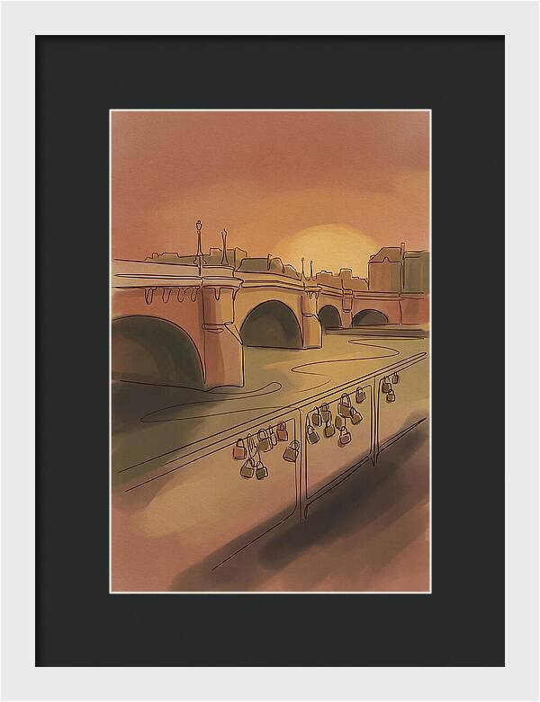 City Bridge At Sunset