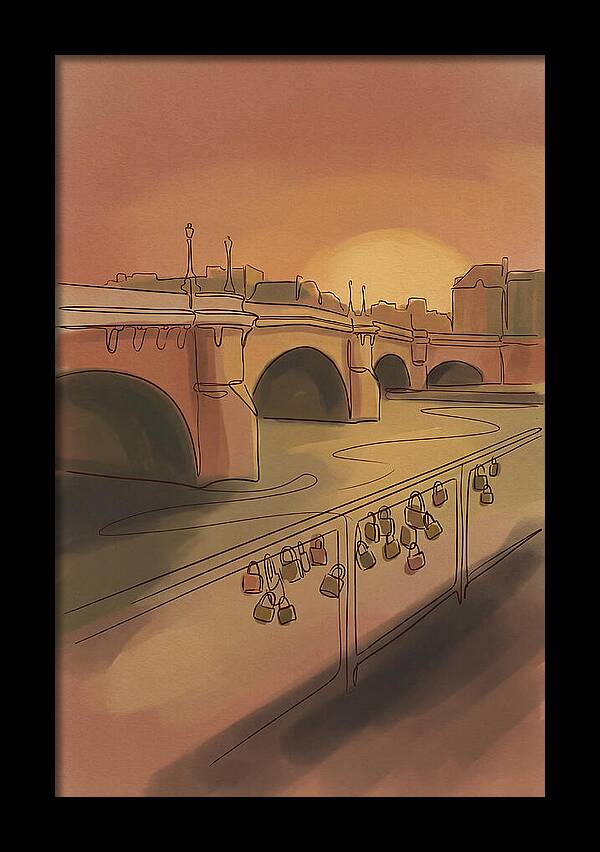 City Bridge At Sunset