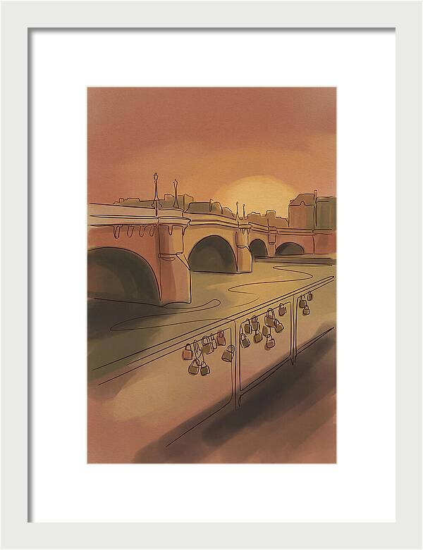 City Bridge At Sunset