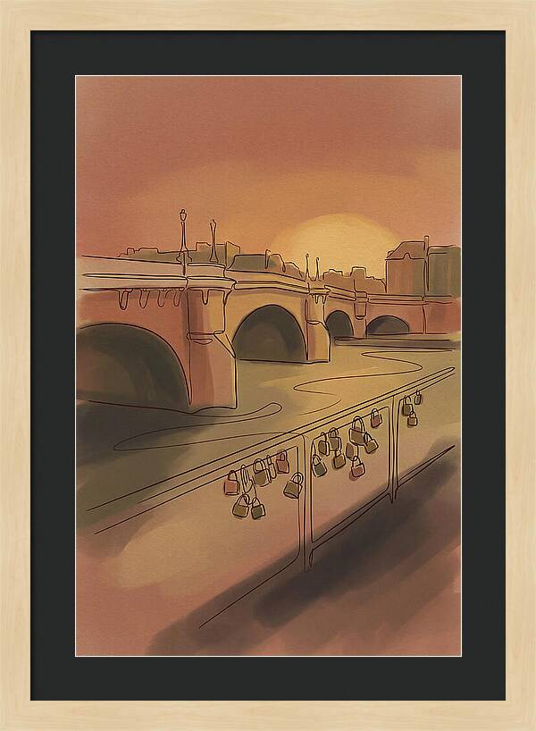 City Bridge At Sunset