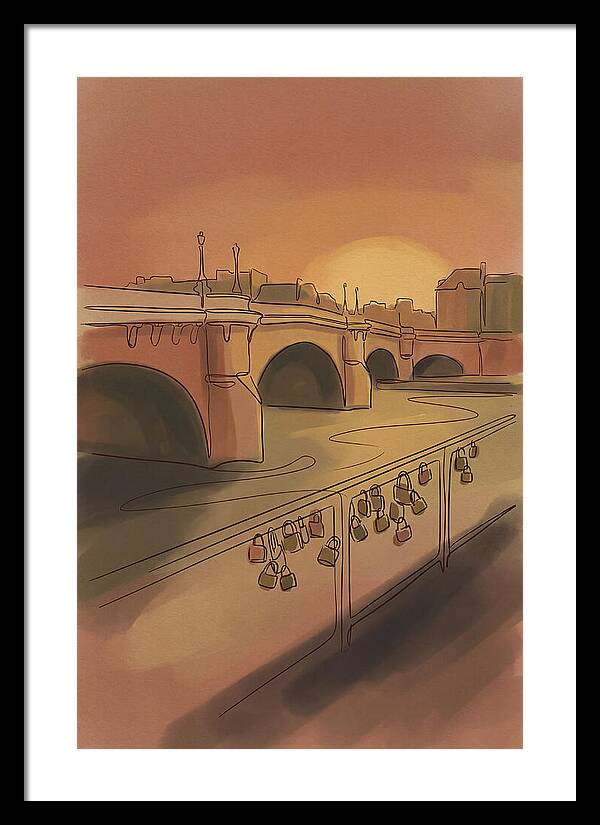City Bridge At Sunset
