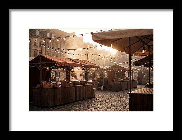 City Evening Market Glow