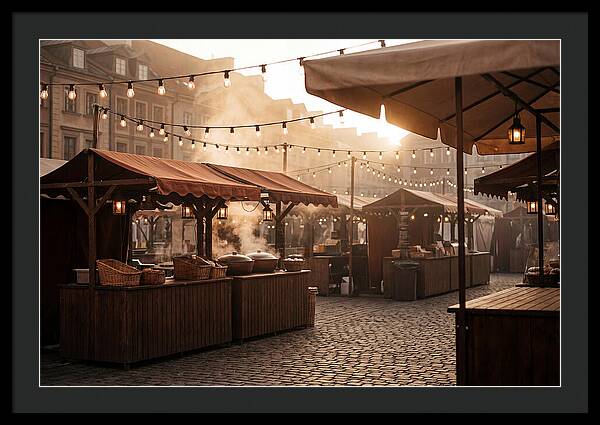 City Evening Market Glow