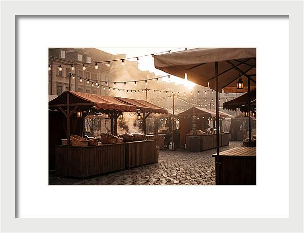 City Evening Market Glow